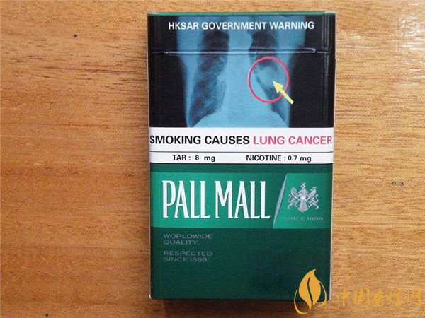 美国pallmall长红香烟价格表和图片香港薄荷pallmall多少钱一包