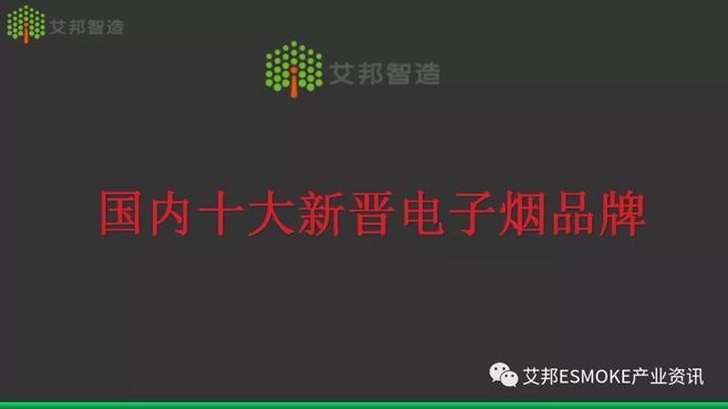 2018年国内十大电子烟品牌新贵排行榜 中国戒烟网