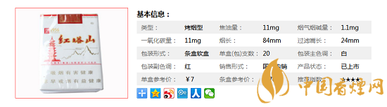 红塔山软经典1956价格7.5元一包 品质延续经典