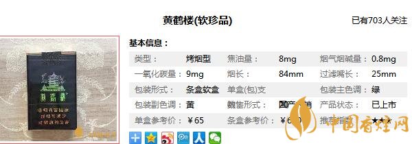 黄鹤楼软珍品多少钱一包 黄鹤楼软珍品图片价格