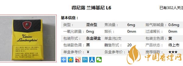 兰博基尼香烟多少钱一包 兰博基尼香烟图片大全